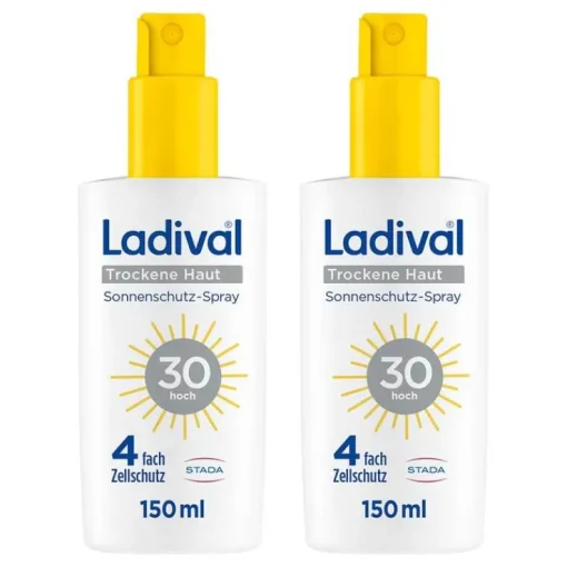 Ladival trockene Haut Sonnenschutz-Spray LSF 30 , 2x150 ml
