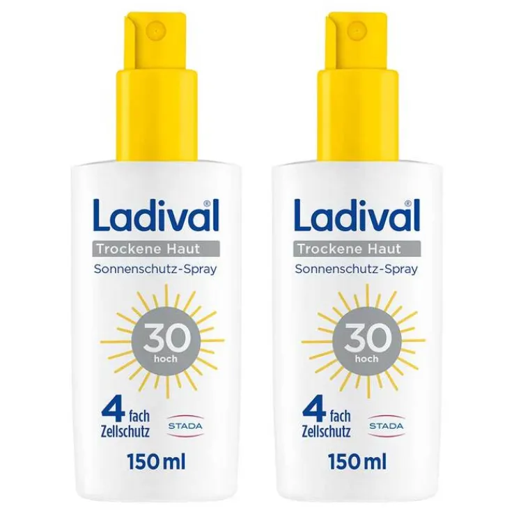 Ladival trockene Haut Sonnenschutz-Spray LSF 30 , 2x150 ml