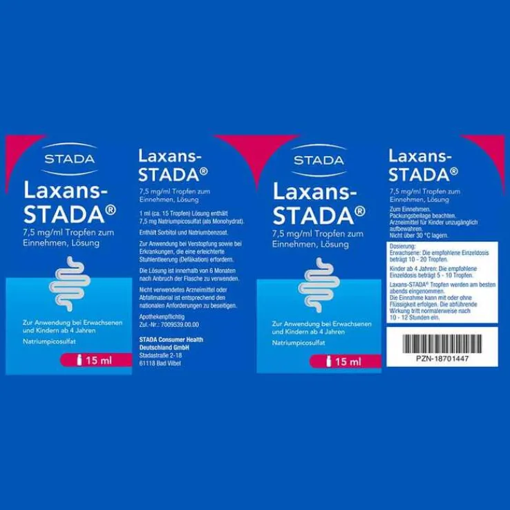 Laxans-STADA 7,5 mg Tropfen zum Einnehmen, 15 ml