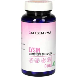 L-Lysin 500 mg vegan GPH Kapseln, 100 St