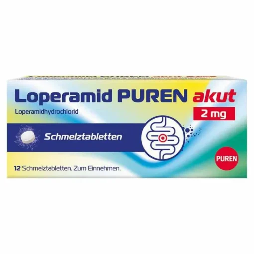 Loperamid PUREN akut 2 mg Schmelztabletten, 12 St