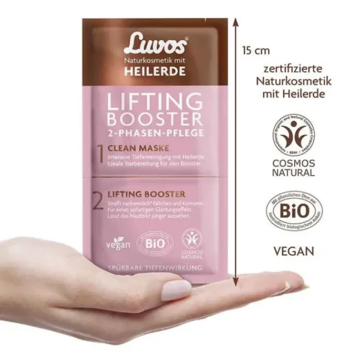 Luvos Heilerde Lifting Booster & Clean Maske 2 + 7,5ml, 1 P