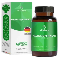 Magnesium Malate 1000 mg vegan Tabletten, 180 St