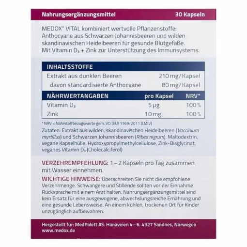 Medox Vital Kapseln, 30 St