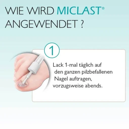 Miclast 80 mg / g wirkstoffhaltiger Nagellack, 2X3 ml