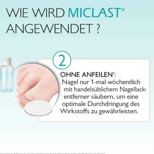 Miclast 80 mg / g wirkstoffhaltiger Nagellack, 2X3 ml