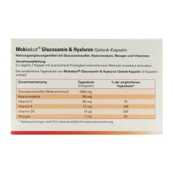Mobiakut Glucosamin & Hyaluron Gelenk-Kapseln, 90 St