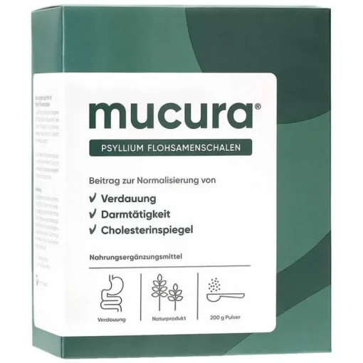 Mucura Flohsamenschalen Pulver, 200 g
