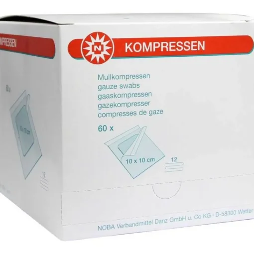 Mullkompressen 10x10cm 12-fa, 60 St