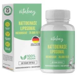 Nattokinase Hochdosiert 20.000 FU / g Weichkapseln, 180 St