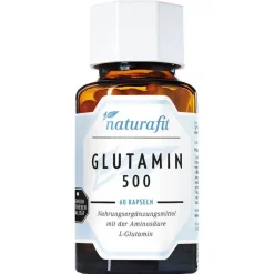 Naturafit Glutamin 500 mg Kapseln, 60 St