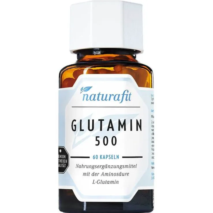 Naturafit Glutamin 500 mg Kapseln, 60 St