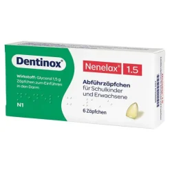 Nene Lax 1,5 Suppositorien für Schulk, 6 St