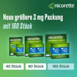 Nicorette freshmint 2 mg Lutschtabletten gepresst, 160 St
