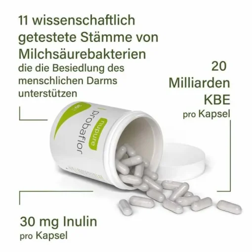 Nupure probaflor Mikrobiotika magensaftresistent Kapseln, 30 St