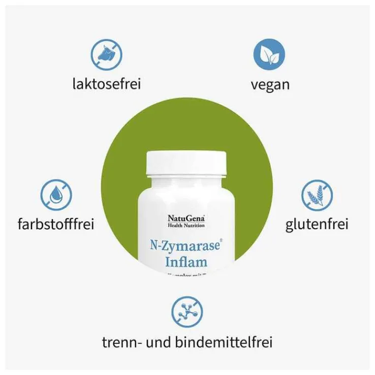 N-Zymarase Inflam Enzym-Komplex + Rutin Kapseln, 60 St