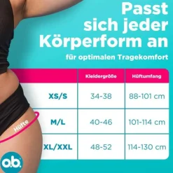 O.B. Periodenslip XS / S, 3 St