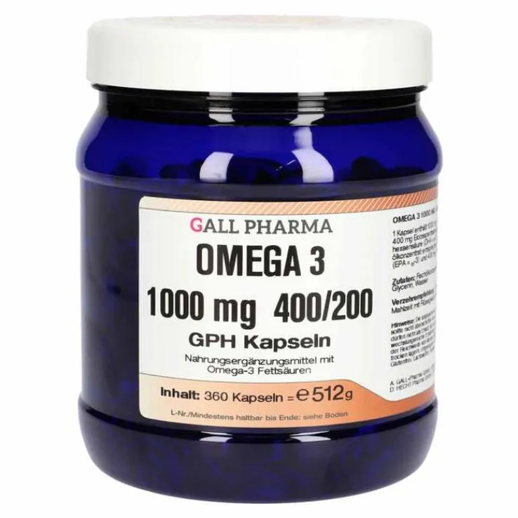 Omega 3 1000 mg 400 / 200 GPH Kapseln, 360 St