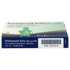Pantoprazol beta 20 mg acid magensaftresistent Tabletten, 14 St