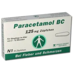 Paracetamol BC 125 mg Suppositorien, 10 St