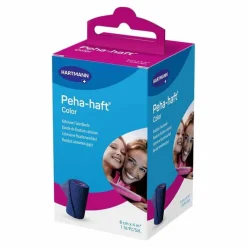 Peha-Haft Color Fixierbinde latexf.8 cm x 4 m blau, 1 St