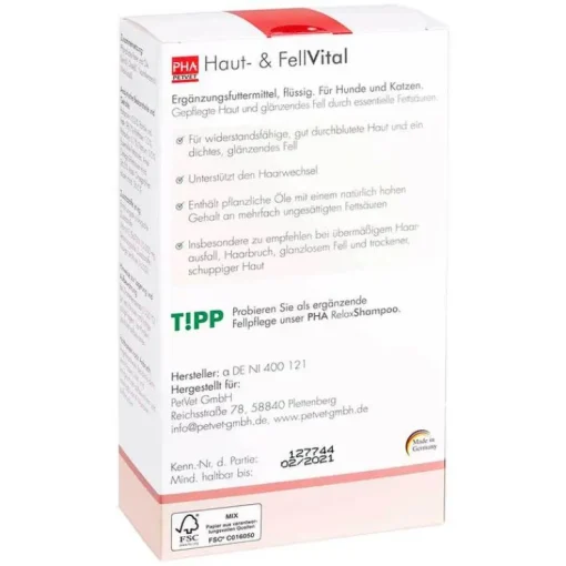 PHA Haut- und Fellvital für Hunde flüssig, 250 ml