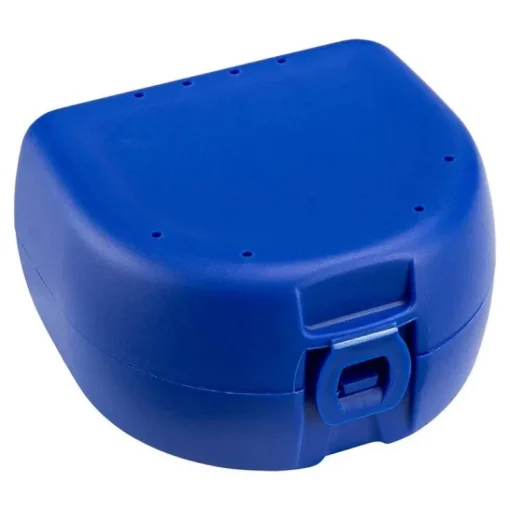 Prothesen Zahnspangenbox universal dunkelblau, 1 St