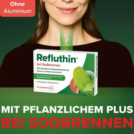 Refluthin bei Sodbrennen Kautabletten Frucht, 16 St
