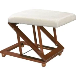 Relax-Hocker Deluxe mit Holzbeinen, 1 St