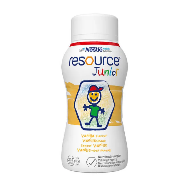 Resource Junior Vanille-Geschmack flüssig, 4X200 ml