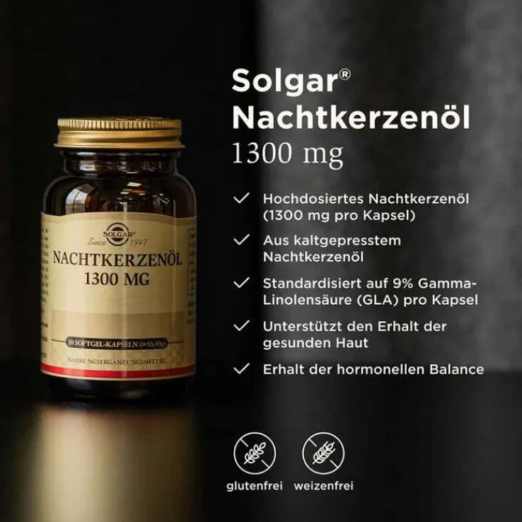 Solgar Nachtkerzenöl 1300 mg Kapseln, 30 St