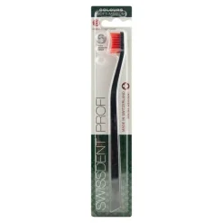 Swissdent Profi Colours Zahnbürste soft-medium schwarz / rot, 1 St