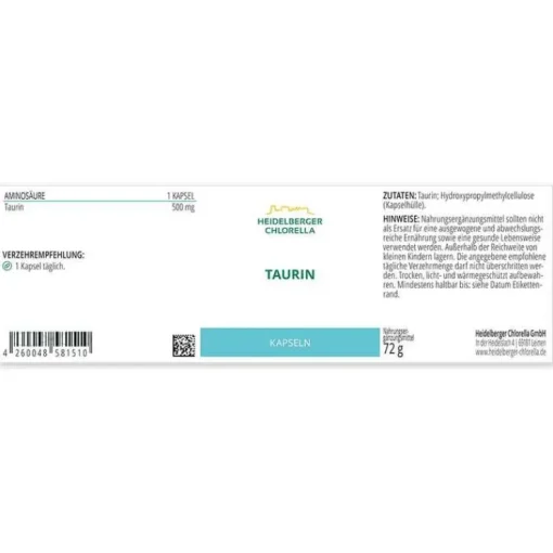 Taurin Kapseln, 120 St