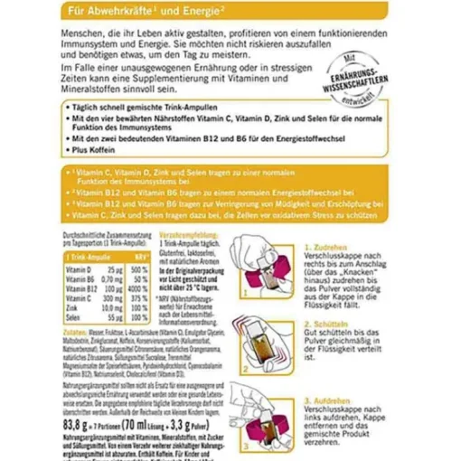 Taxofit Immun & Energie Trinkampullen, 7X10 ml