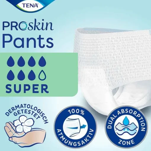 TENA Pants Super L bei Inkontinenz, 4X12 St