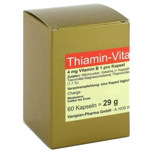 Thiamin Kapseln Vitamin B1, 60 St