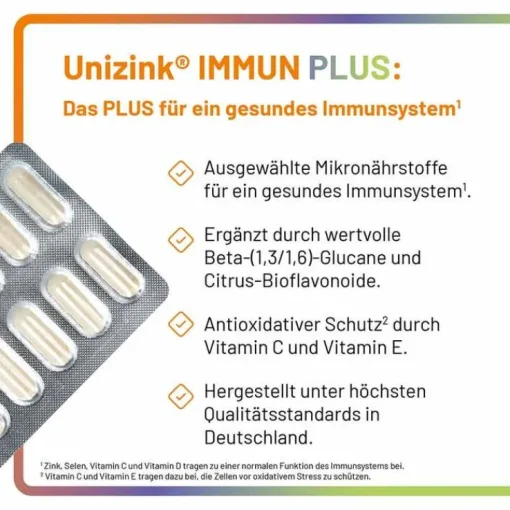Unizink Immun Plus Kapseln, 1X90 St