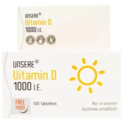 Unsere Vitamin D 1.000 I.E. freefrom Tabletten, 100 St