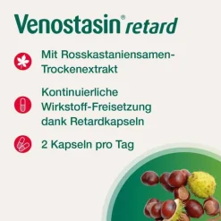 Venostasin® retard Kapseln mit Rosskastaniensamen-Trockenextrakt, 200 St