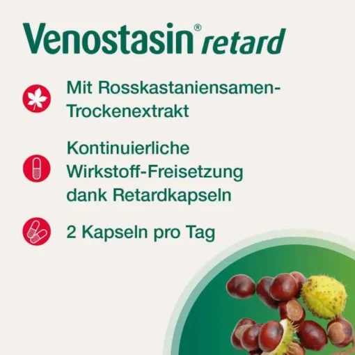 Venostasin® retard Kapseln mit Rosskastaniensamen-Trockenextrakt, 200 St