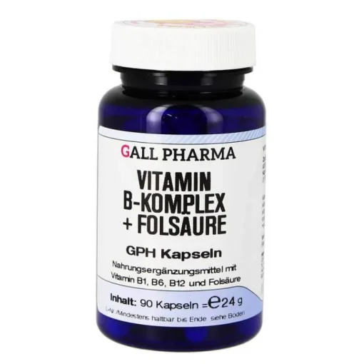 Vitamin B Komplex + Folsäure GPH Kapseln, 90 St