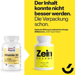 Vitamin B5 Pantothensäure 500 mg Kapseln, 120 St