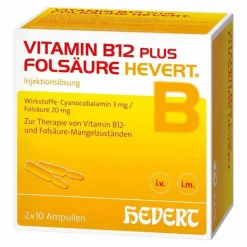 Vitamin B12 plus Folsäure Hevert, 2X10X2 ml