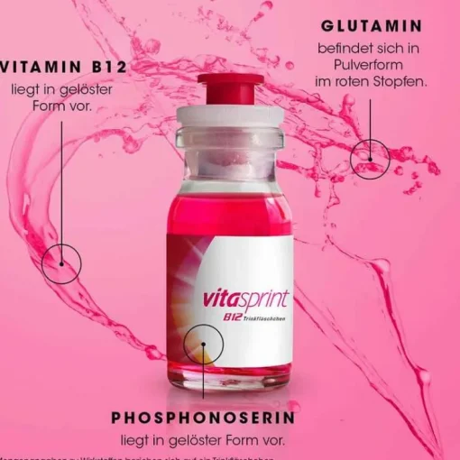 vitasprint B12 Trinkfläschchen mit Vitamin B12 für mehr Energie, 34 St