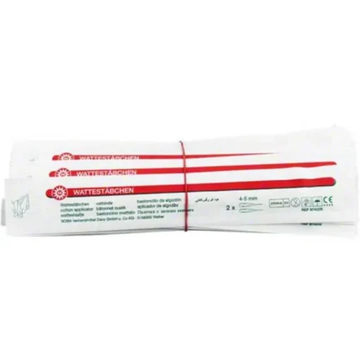 Wattestäbchen Holz 15 cm kleiner Kopf steril, 50X2 St