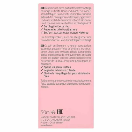 Weleda Sensitiv Multi-Effekt Gesichtsöl Mandel, 50 ml