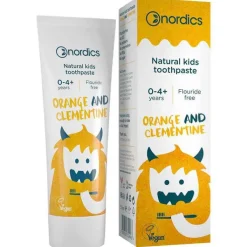 Zahnpasta Kids Orange-Clementine ohne Fluor Nordi., 50 ml